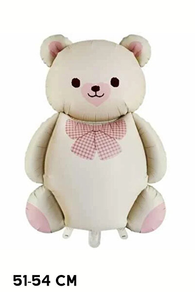 Baloncu Nene Krem Oturan Ayı Folyo Balon Doğum Günü Helyum Balon Doğum Günü Süs Kutlama Çocuk Doğum Günü Balon