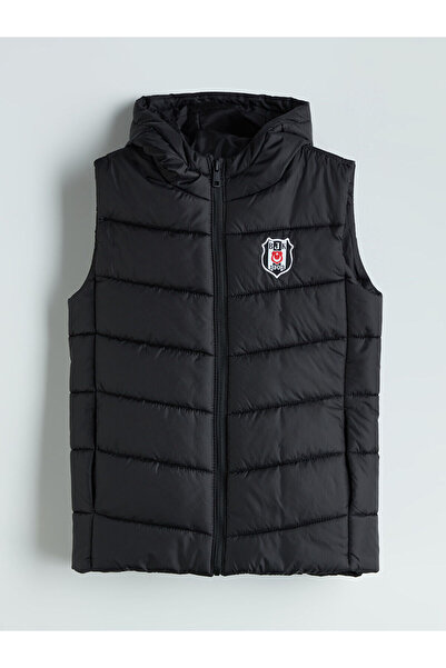 LC Waikiki Нова колекция момчешки пухен яке с качулка и принт