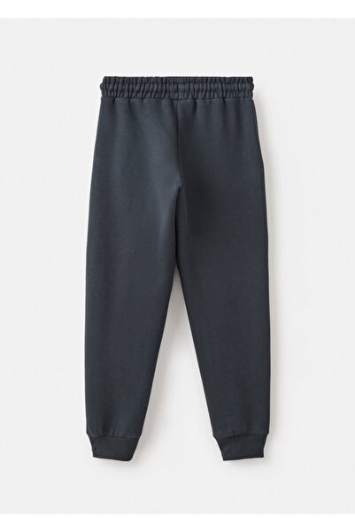 MANGO Kids İpli pamuklu jogger pantolon