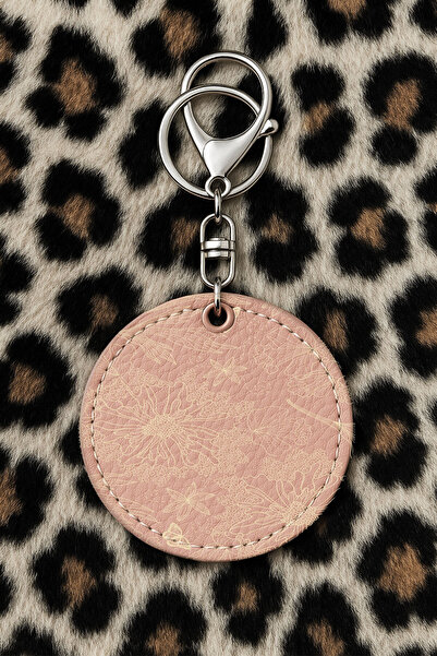 Cekuonline Collectible Leather Keychain with Humorous Print and Hook Powderpi...