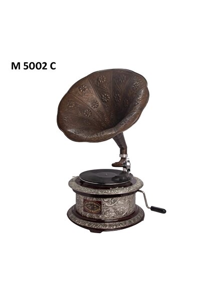 Zen Authentic Wooden Gramophone with Brass Horn
