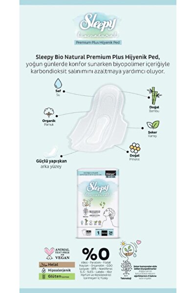 Sleepy 5 AL 4 ÖDE Bio Natural Hijyenik Ped Normal 24'lü ve Rosie