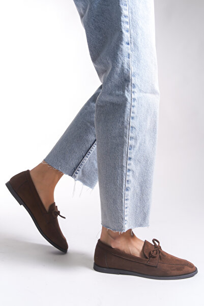 Riccon Women's Ballet Flats 001295Babet Brown Suede