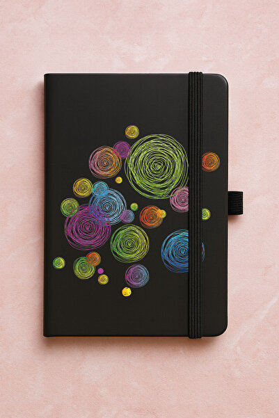 Cekuonline دفتر ملاحظات حراري فاخر غير مؤرخ للترويج - 192 ورقة - دائري الشكل