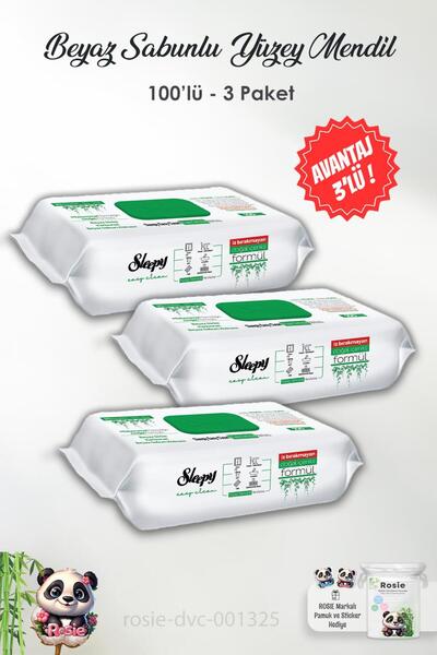 Sleepy 3 Adet Yüzey Temizlik Havlusu 100' lü ve ROSIE