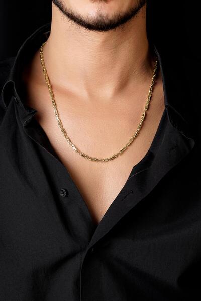 Fiyonk Kuyumculuk 14 Ayar Altın Kral Zincir Erkek Kolye