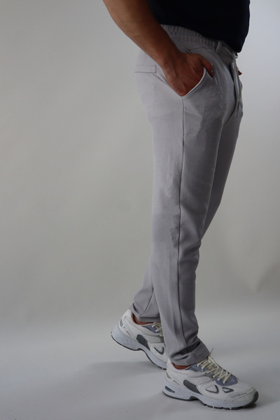 ciwi&life جيب خلفي من قماش الحصى للجنسين مع سحاب وجزء سفلي رمادي