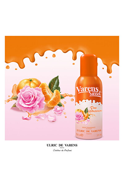 Ulric De Varens Varens Sweet Rose Mandarine Çiçeksi Meyvemsi Kadın Body Fragrance Deodorant Set 3x150 ML