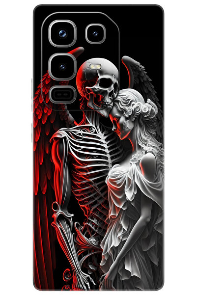 Ceppare iNfinix Note 50 PRO 4G (X6855) Uyumlu Kılıf Baskılı Silikon İskelet ve Melek Aşkı STK:644 CP-vJCZ7Yh