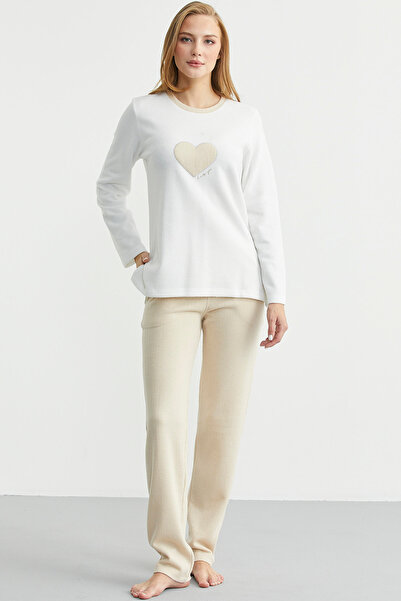 Sementa Χειμερινό σετ πιτζάμες με μαλακή υφή - βιζόν