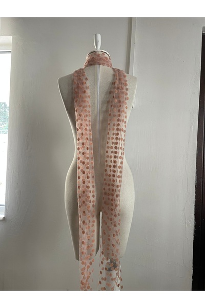 Nurcanilirboutique Pelerin tarzı uzun kuyruklu fular (2 metre civarı)