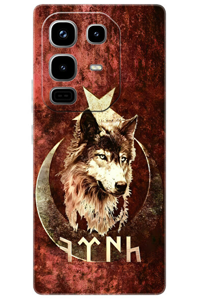 Ceppare iNfinix Note 50 PRO 4G (X6855) Uyumlu Kılıf Desen Baskı Silikon Kurt ve Göktürkçe STK:385 CP-t064Hy7