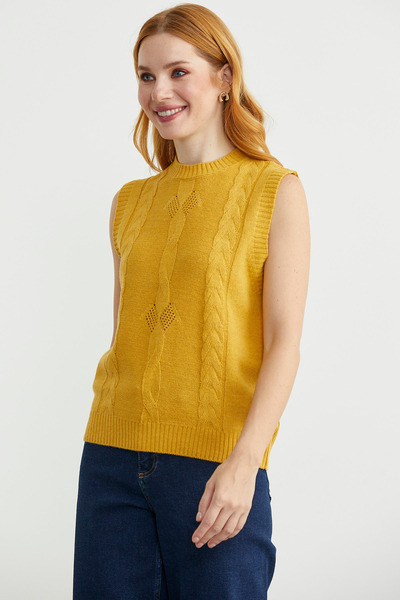 Sementa Casual Wool Knit Sweater - Sun