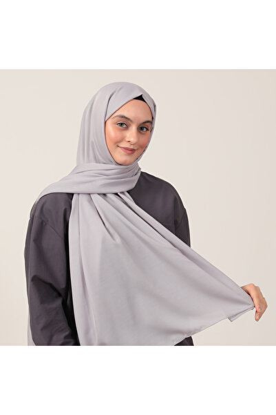 ipekistanbul Μαλακό βαμβακερό σάλι - Ασημί