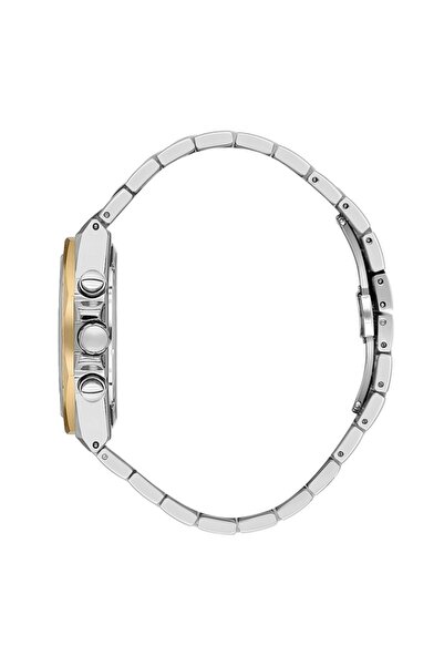 Daniel Klein Yeşil Gold Gümüş Sekizgen Tasarım Kelebek Kilit Takvimli Çelik Erkek Kol Saati