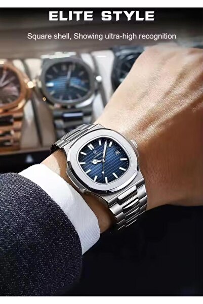 POEDAGAR Luxury Calendar Function Waterproof Men's Wristwatch