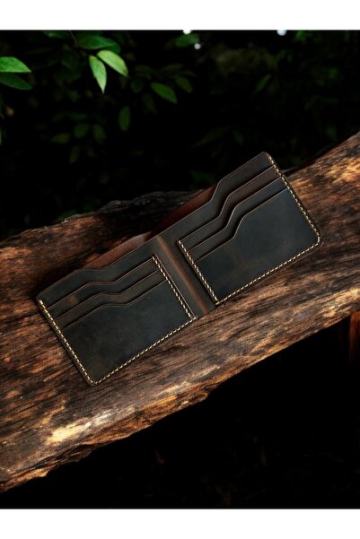 Kalkan deri Safir Leather Genuine Handmade Italian Leather Wallet – Minimalist, Vintage, Premium Men's Card Holder