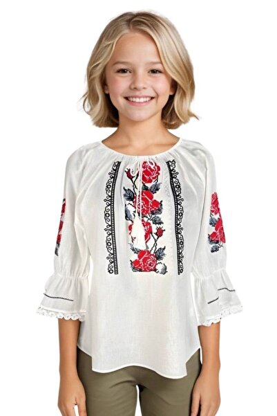 rody's forever Bluza fete FS25 alb/gri , 16 ani 160 cm