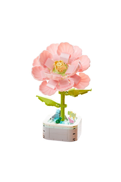 Innovium Innovium™ Hibiscus Flower Construction Set, Pink Color, 128g, Dimensions 18 × 6.2 CM, ABS
