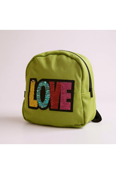 Dolphin PBR-676 KADIFE SIRT CANTASI (Yeşil Love)