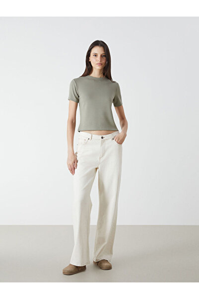 LC Waikiki Green Crew Neck Women's T-Shirt