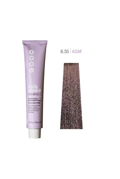 Milkshake Permanent Hair Dye 6.35/6GM - Creative Conditioning Permanent Colour Golden Blonde Closed Mahogany -