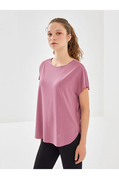 LC Waikiki Pink Crew Neck Women's T-Shirt