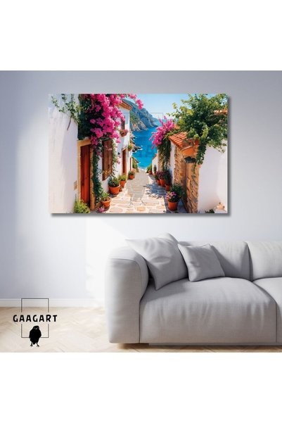 GAAGART Tekli Yatay Kanvas Duvar Tablosu Denize Açılan Yol