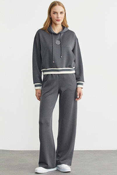 Sementa Σετ αθλητικής φόρμας με κουκούλα - Ανθρακί