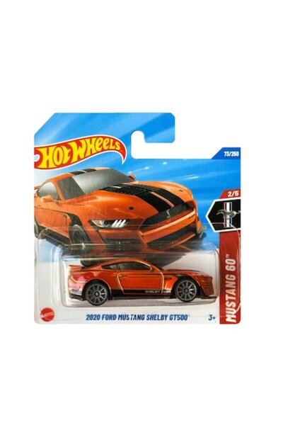 HOT WHEELS Masinuta Metalica Hot Wheels, 2020 Ford Mustang Shelby GT500, 1:64, Portocaliu