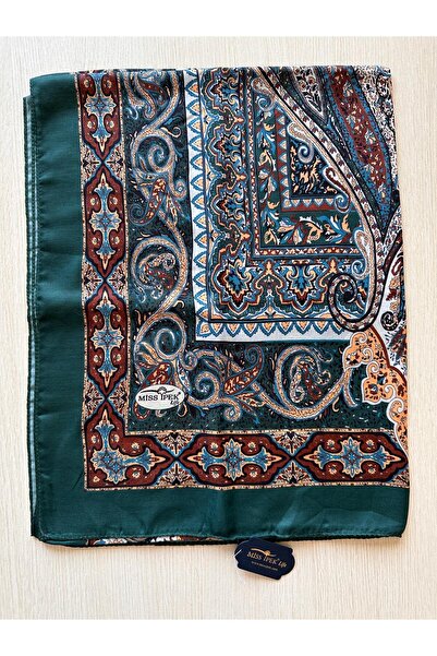 MİSS İPEK Elegant Paisley Patterned Silky Shawl 70 X 180