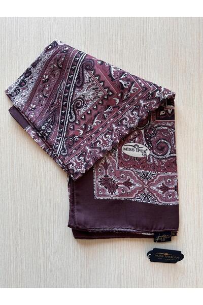 MİSS İPEK Elegant Paisley Patterned Silky Shawl 70 X 180