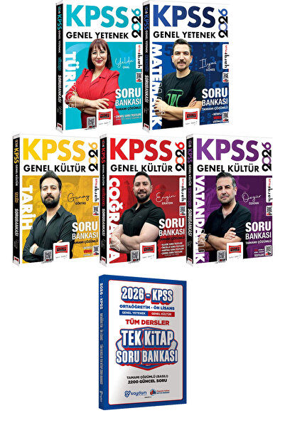 Yargı Yayınları 2026 KPSS Türkçe Matematik Tarih Coğrafya Vatandaşlık Soru - ...