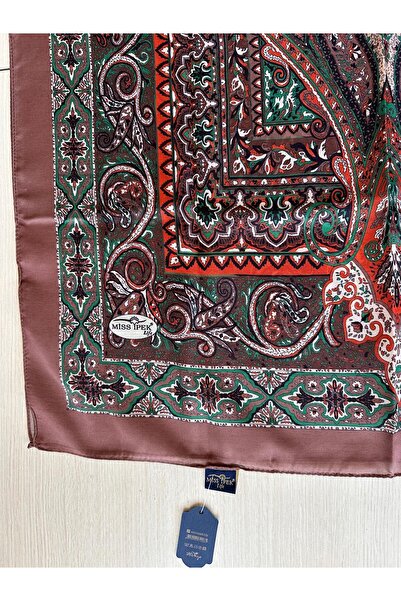 MİSS İPEK Elegant Paisley Patterned Silky Shawl 70 X 180