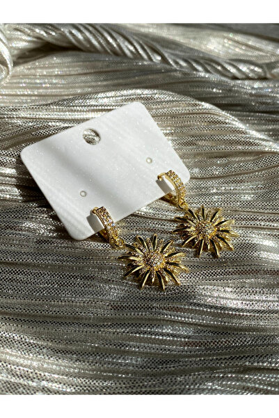 Fashion'S Ayçiçek Desenli Bijuteri Kolye