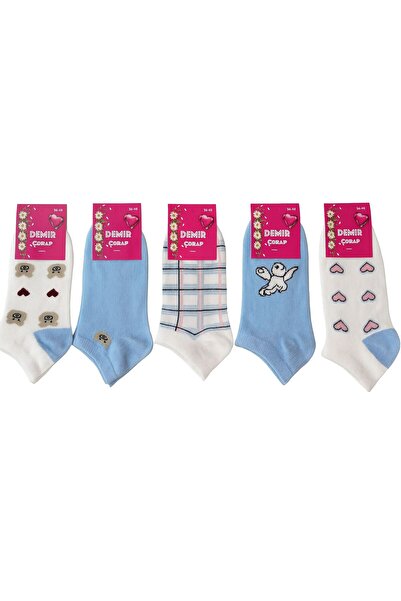 penye DEMİR ÇORAP 5'Li Renkli Patik