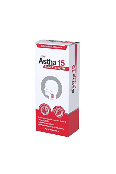 SUN WAVE PHARMA Spray bucofaringian Astha 15 Adult Spray, 30ml, Sun Wave Pharma
