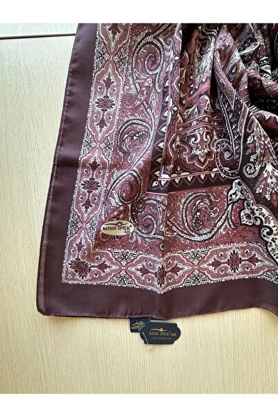MİSS İPEK Elegant Paisley Patterned Silky Shawl 70 X 180