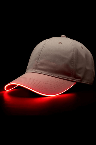 NexArt LED Işıklı Krem Beyzbol Kep Şapka