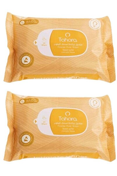 Tahara عبوتان من مناديل مبللة برائحة المسك - 20 منديلًا