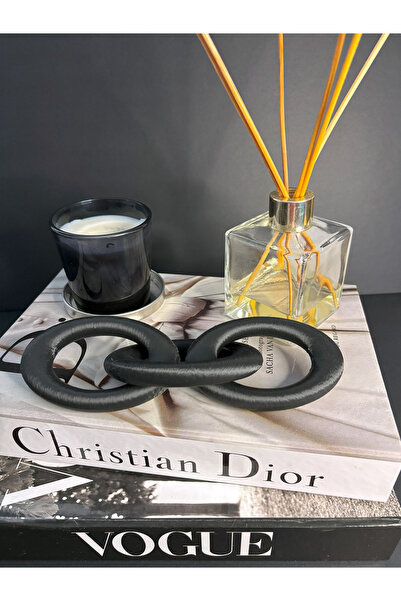 Gragold3Design Modern Siyah Zincir Dekoratif Obje – Şık Masa Üstü & Kitaplık ...