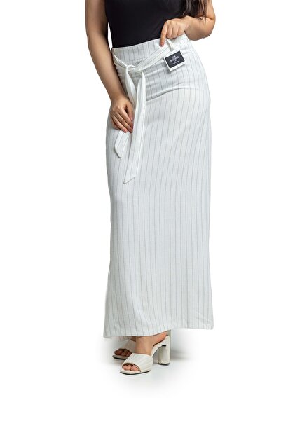 SUGA Elegance striped skirt