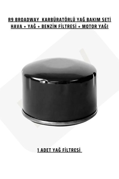 FZW BROADWAY YAĞ BAKIM SETİ PERİYODİK BAKIM SETİ R9 R-9 1.4 KARBÜRATÖRLÜ FİLTRE SETİ + MOTOR YAĞI