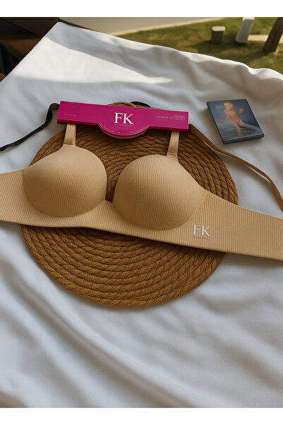 nura NURAH Lazer Kesim Push Up Derin Dekolteli Lazer Sütyen