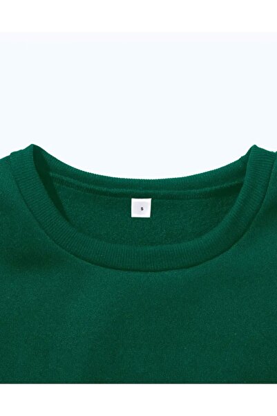 herkesemoda Мілано Друк Детальний Велосипедний комір з флісовою підкладкою Світшот