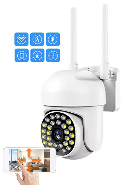 TechnoStation Dış Mekan Su Geçirmez Wi-Fi Kamera Profesyonel Güvenlik Kamerası