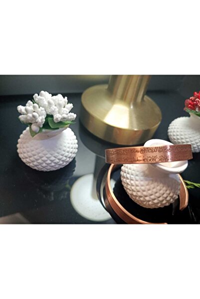 Neefy Saf Bakır Bileklik Tamamen doğal AYETEL KÜRSİ 1 ADET