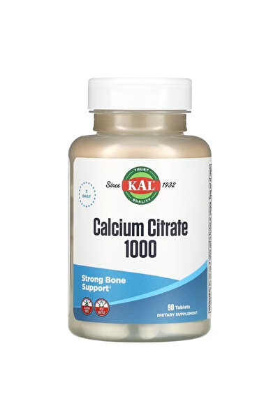 KAL Calcium Kalsiyum Citrate Strong Bone Support 1000 90 Tablet