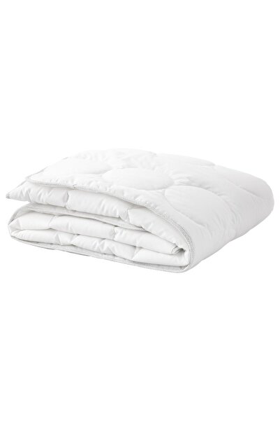 IKEA لحاف LENAST لسرير الأطفال، أبيض/رمادي، 110 × 125 سم