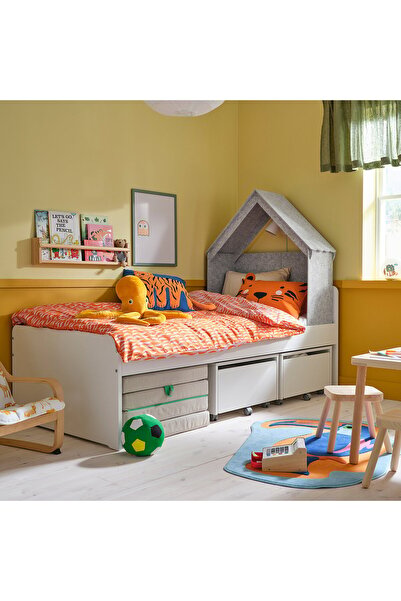 IKEA SLÄKT Bed accessory, house shaped/grey